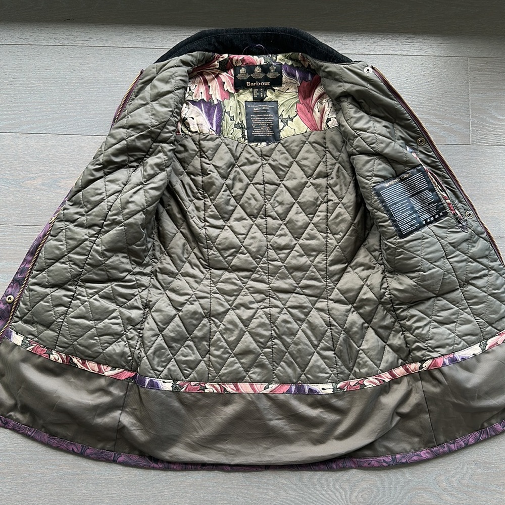 COPY - Barbour quilled jacket, William Morris limited edition. - Picture 4 of 5